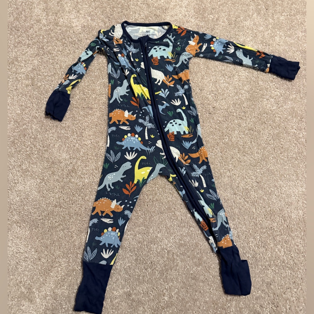 Little sleepies Dinosaur Print romper